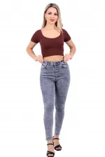 Önü 5 Düğmeli Skinny Kot Pantolon  755-22-(26-31)