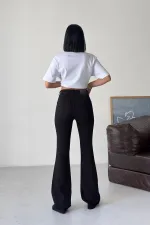 Taşlı İspanyol Kot Pantolon  7217-57-(27-32)