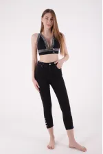 Paçası Dört Düğmeli Kot Pantolon 786-23-(26-31)