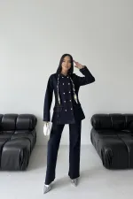  6248-17-(S-XL) Slubbed Navy Blue