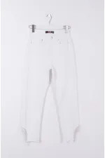 Stone Embellished Asymmetric Leg Trousers 1881-50-(28-33)