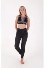 High Waisted Comfort Slim Ankle Length Jean  896-03-(32-36) Anthracite Denim