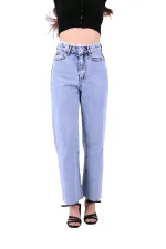 Paçası ve Beli Püsküllü Kot Pantolon 1703-08-(26-31) Paçası ve Beli Püsküllü Kot Pantolon 1703-08-(26-31)