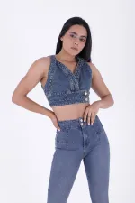 Pensli İspanyol Kot Pantolon  7021-06-(27-32)