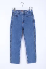 Şerit Fermuarlı Kot Pantolon  7004-27-(26-31)