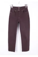Dikişsiz Paça Mom Fit Kot Pantolon  764-78-(26-28)