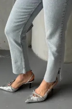 Flare Leg Mom Jeans 1774-08-(26-31) Flare Leg Mom Jeans 1774-08-(26-31)