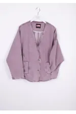 Oversıze Yarasa Kollu Kot Ceket 6059-84-(STD-4) Oversıze Yarasa Kollu Kot Ceket 6059-84-(STD-4)