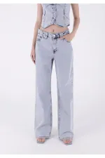 Bol Paça Baggy Relax Kot Pantolon  7031-08-(28-33)