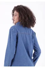 Chemise en jean à boutons-pression 6013-27-(S-XL-6) Chemise en jean à boutons-pression 6013-27-(S-XL-6)