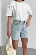 Kot Şort 266-08-(S-XL-6) Kot Şort 266-08-(S-XL-6)