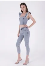 Kısa Boy Skinny Kot Pantolon  810-08-(26-31)