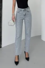 Leopard Print Mom Fit Jeans 7089-08-(26-31)