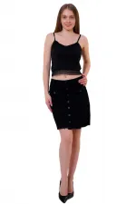 Kısa Kot Etek 105-07-(S-XL) Kısa Kot Etek 105-07-(S-XL)