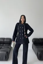  6248-17-(S-XL) Slubbed Navy Blue