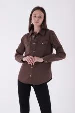 Çıtçıtlı Kot Gömlek  6013-79-(S-XL)