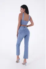 İspanyol Mom Fit Kot Pantolon  1706-15-(26-30)