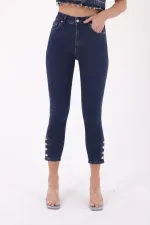Paçası Dört Düğmeli Kot Pantolon 786-26-(28-33)