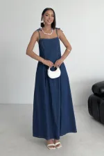Bağcık Detaylı Volanlı Elbise 3052-26-(S-XL) Bağcık Detaylı Volanlı Elbise 3052-26-(S-XL)