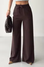 Lastikli Palazzo Pantolon HS708-78-(L-XXL) Lastikli Palazzo Pantolon HS708-78-(L-XXL)