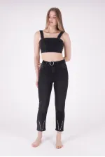 Paçası Droplu ve Detaylı Kot Pantolon 1713-03-(28-33) Paçası Droplu ve Detaylı Kot Pantolon 1713-03-(28-33)