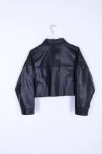 Short Oversize Denim Jacket 651-46-(S-XL) Short Oversize Denim Jacket 651-46-(S-XL)