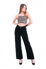 Tasseled Bottom Wide Leg Relax Jean 1726-23-(26-31) Regular Anthracite Tasseled Bottom Wide Leg Relax Jean 1726-23-(26-31) Regular Anthracite