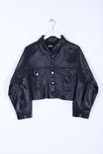 Short Oversize Denim Jacket 651-46-(S-XL) Short Oversize Denim Jacket 651-46-(S-XL)