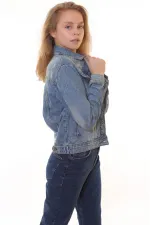 Kısa Kot Ceket 641-02-(S-XL-6) Kısa Kot Ceket 641-02-(S-XL-6)