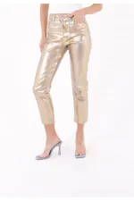 Dikişsiz Paça Mom Fit Kot Pantolon  764-47-(28-33)