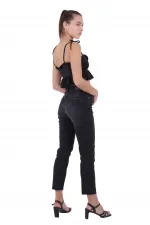 Taşlı Mom Fit Kot Pantolon  1725-03-(26-31)