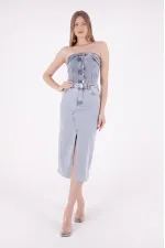 Uzun Kot Etek 1022-08-(S-XL-6) Uzun Kot Etek 1022-08-(S-XL-6)