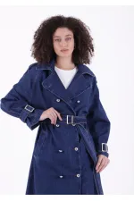 Kemerli Uzun Trençkot  6077-26-(S+L+4)
