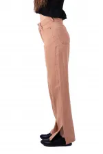 Paçası Yırtmaçlı Mom Fit Kot Pantolon  1732-70-(26-31)