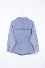 Oversize Kot Gömlek 664-08-(S+XL+4) Oversize Kot Gömlek 664-08-(S+XL+4)