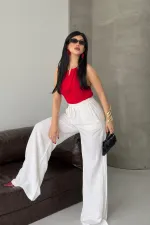 Lastikli Palazzo Pantolon  HS740-51-(S-XL)