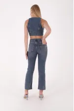İspanyol Mom Fit Kot Pantolon  1706-62-(27-32)