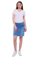Kısa Kot Etek 105-06-(S-XL-6) Kısa Kot Etek 105-06-(S-XL-6)
