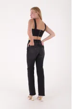 Dikişsiz Paça Bol Paça Relax Kot Pantolon 1726-03-(28-33) Dikişsiz Paça Bol Paça Relax Kot Pantolon 1726-03-(28-33)