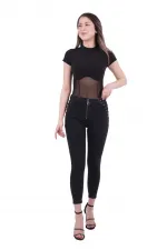 Yanı Bağcıklı Kot Pantolon 712-23-(28-33)