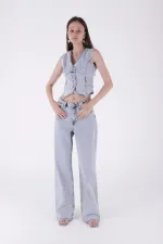 Bol Paça Baggy Relax Kot Pantolon 7031-08-(26-31) Bol Paça Baggy Relax Kot Pantolon 7031-08-(26-31)