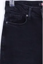 Yanı Yırtmaçlı Flare Paça Mom Kot Pantolon  1774-03-(28-33)