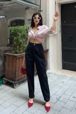 Beli Lastikli Havuç Pantolon 7083-73-(S-XL-6-2) Beli Lastikli Havuç Pantolon 7083-73-(S-XL-6-2)