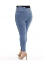 Paçası Dört Düğmeli Kot Pantolon  786-15-(30-36)