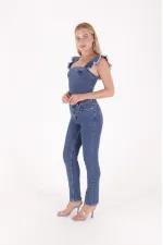 Boru Paça Klasik Kot Pantolon 855-27-(28-33) Boru Paça Klasik Kot Pantolon 855-27-(28-33)