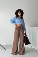 Lastikli Palazzo Pantolon  HS740-72-(S-XL)