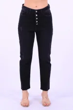 5 Düğmeli Mom Fit Kot Pantolon 745-03-(28-33)