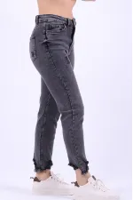 Paçası Mom Fit Kot Pantolon 884-40-(26-31) Paçası Mom Fit Kot Pantolon 884-40-(26-31)