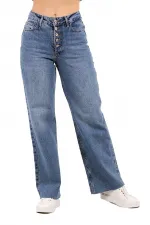 Dikişsiz Paça Beş Düğmali Relax Kot Pantolon 917-06-(27-32) Dikişsiz Paça Beş Düğmali Relax Kot Pantolon 917-06-(27-32)