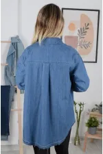 Oversize Kot Gömlek  669-27-(S-L-5)